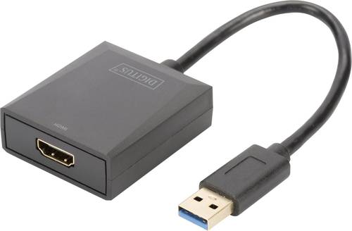 Digitus DA-70841 HDMI / USB 3.2 Gen 1 (USB 3.0) Adapter [1x USB 3.2 Gen 1 Stecker A (USB 3.0) - 1x H von Digitus
