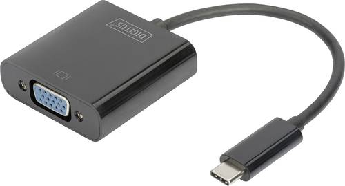 Digitus DA-70853 USB / VGA Adapter [1x USB-C® Stecker - 1x VGA-Buchse] Schwarz 15.00cm von Digitus