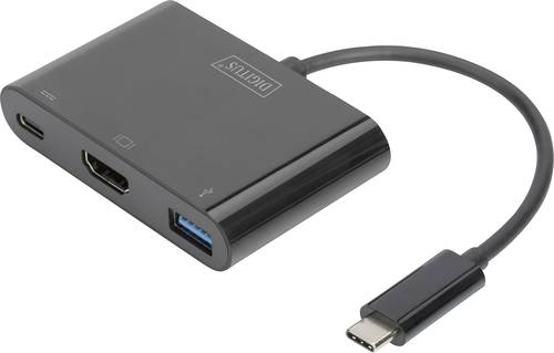 Digitus DA-70855 HDMI / USB Adapter [1x USB-C® Stecker - 1x HDMI-Buchse, USB 3.2 Gen 1 Buchse A (US von Digitus