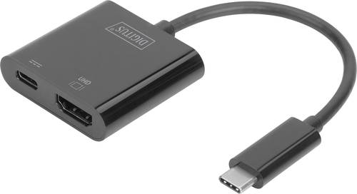 Digitus DA-70856 USB / HDMI Adapter [1x USB-C® Stecker - 1x HDMI-Buchse, USB-C® Buchse] Schwarz 0. von Digitus