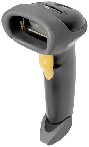 Digitus DA-81001 1D Barcode-Scanner Kabelgebunden 1D LED Schwarz Hand-Scanner inkl. Standfuß USB-A, von Digitus