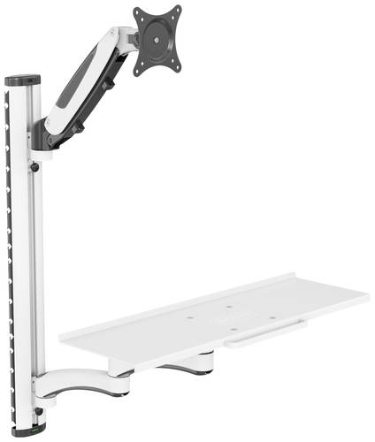 Digitus DA-90451 1fach Monitor-Wandhalterung 5,1cm (2 ) - 304,8cm (120 ) Schwarz, Weiß Ausziehba von Digitus