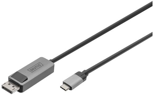 Digitus DB-300334-020-S DisplayPort / USB-C® Adapter [1x USB-C® - 1x DisplayPort Stecker] Schwarz von Digitus