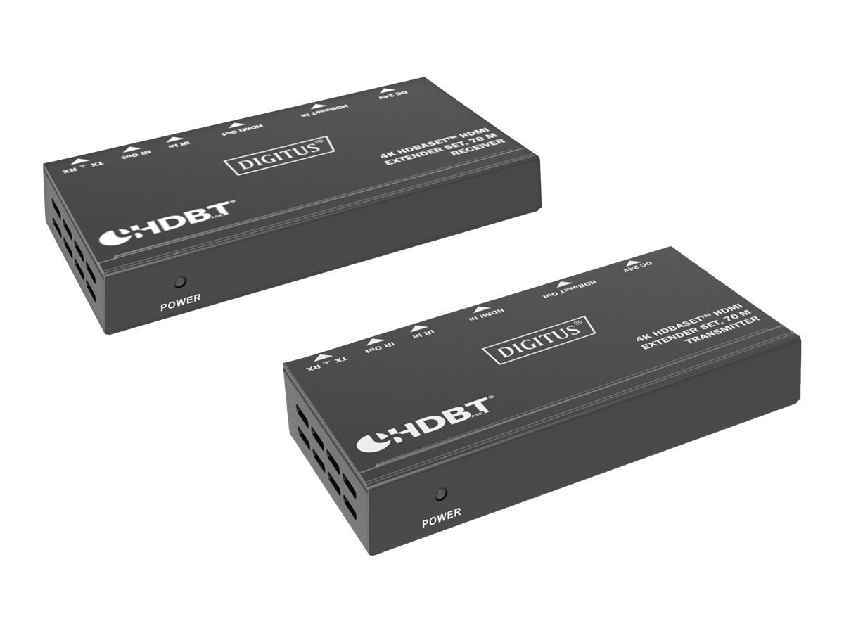 Digitus DIGITUS 4K HDBaseT HDMI Extender Set, 70m HDMI-Kabel Digitus DIGITUS 4K HDBaseT HDMI Extender Set, 70m HDMI-Kabel von Digitus