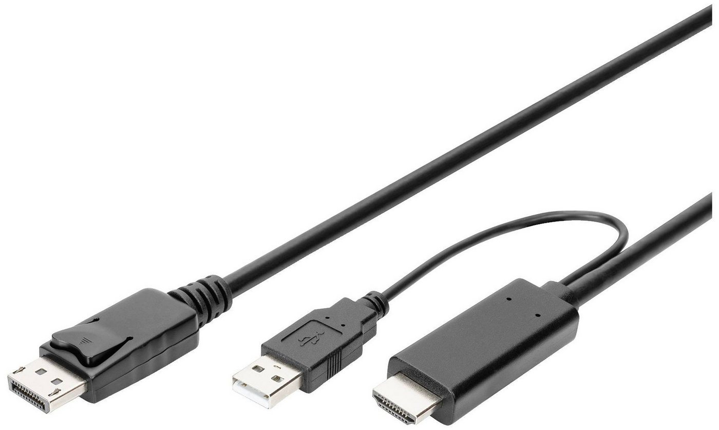 Digitus DIGITUS 4K HDMI Adapterkabel - HDMI auf DisplayPort 2m Computer-Kabel Digitus DIGITUS 4K HDMI Adapterkabel - HDMI auf DisplayPort 2m Computer-Kabel von Digitus