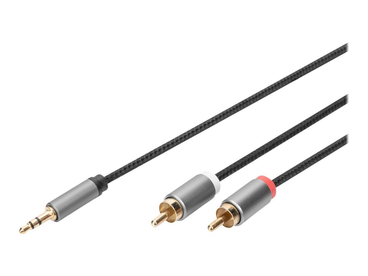 Digitus DIGITUS Adapterkabel, 3,5mm Klinke auf Cinch 1m Computer-Kabel Digitus DIGITUS Adapterkabel, 3,5mm Klinke auf Cinch 1m Computer-Kabel von Digitus