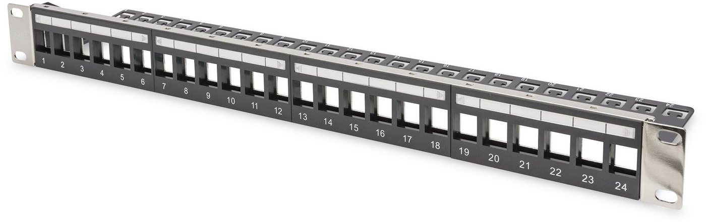 Digitus DIGITUS Modulares Patch Panel geschirmt 24-port Blank 1HE Rack Moun... Netzwerk-Switch Digitus DIGITUS Modulares Patch Panel geschirmt 24-port Blank 1HE Rack Moun... Netzwerk-Switch von Digitus