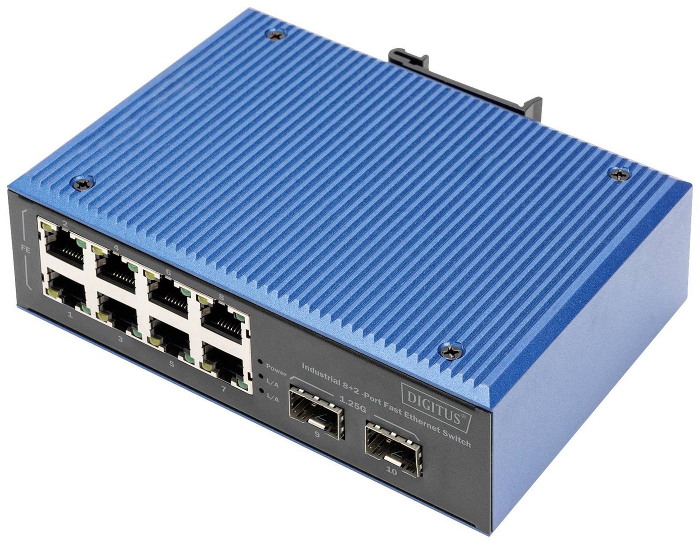 Digitus DIGITUS Switch 8+2-Port Fast Ethernet Netzwerk-Switch von Digitus