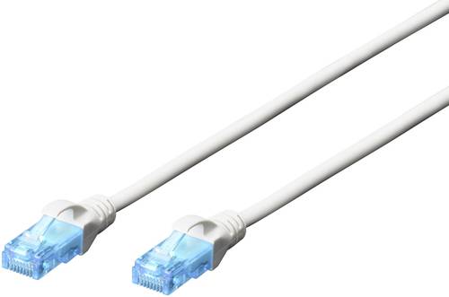 Digitus DK-1511-020/WH RJ45 Netzwerkkabel, Patchkabel CAT 5e U/UTP 2.00m Weiß verdrillte Paare von Digitus