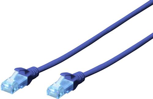 Digitus DK-1512-010/B RJ45 Netzwerkkabel, Patchkabel CAT 5e U/UTP 1.00m Blau verdrillte Paare von Digitus