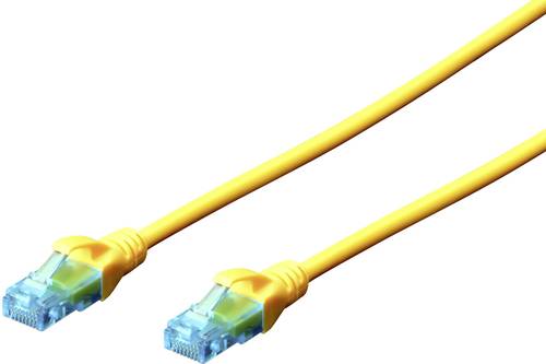 Digitus DK-1512-020/Y RJ45 Netzwerkkabel, Patchkabel CAT 5e U/UTP 2.00m Gelb verdrillte Paare von Digitus