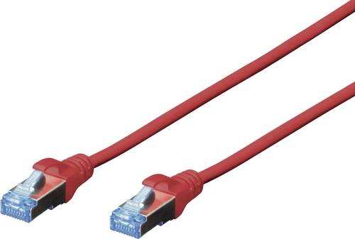 Digitus DK-1531-050/R RJ45 Netzwerkkabel, Patchkabel CAT 5e SF/UTP 5.00m Rot 1St. von Digitus