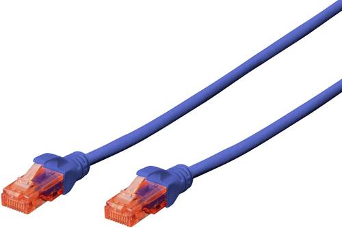 Digitus DK-1612-010/B RJ45 Netzwerkkabel, Patchkabel CAT 6 U/UTP 1.00m Blau verdrillte Paare von Digitus