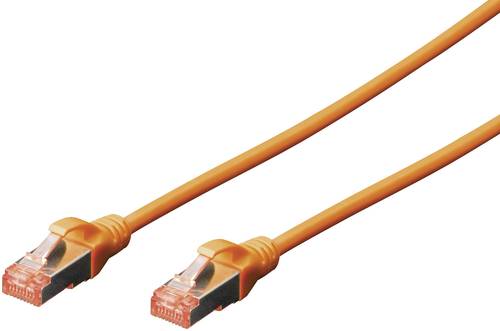 Digitus DK-1644-005/OR RJ45 Netzwerkkabel, Patchkabel CAT 6 S/FTP 0.50m Orange Halogenfrei, verdrill Digitus DK-1644-005/OR RJ45 Netzwerkkabel, Patchkabel CAT 6 S/FTP 0.50m Orange Halogenfrei, verdrill von Digitus
