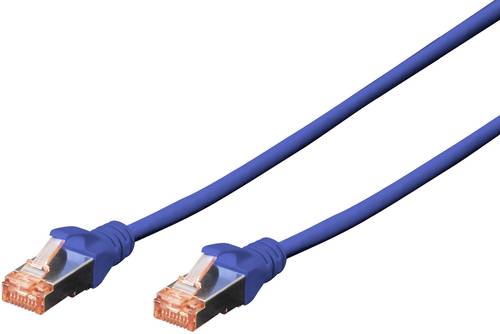 Digitus DK-1644-010/B RJ45 Netzwerkkabel, Patchkabel CAT 6 S/FTP 1.00m Blau Halogenfrei, verdrillte von Digitus