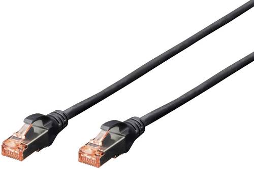 Digitus DK-1644-020/BL RJ45 Netzwerkkabel, Patchkabel CAT 6 S/FTP 2.00m Schwarz Halogenfrei, verdril von Digitus