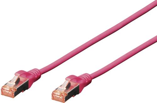 Digitus DK-1644-020/MG RJ45 Netzwerkkabel, Patchkabel CAT 6 S/FTP 2.00m Magenta Halogenfrei, verdril von Digitus