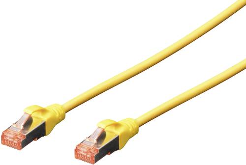 Digitus DK-1644-020/Y RJ45 Netzwerkkabel, Patchkabel CAT 6 S/FTP 2.00m Gelb Halogenfrei, verdrillte von Digitus