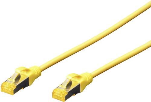 Digitus DK-1644-A-0025/Y RJ45 Netzwerkkabel, Patchkabel CAT 6a S/FTP 0.25m Gelb Halogenfrei, verdril von Digitus