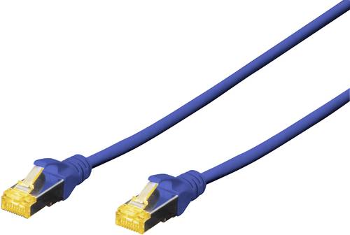 Digitus DK-1644-A-005/B RJ45 Netzwerkkabel, Patchkabel CAT 6a S/FTP 0.50m Blau Halogenfrei, verdrill von Digitus