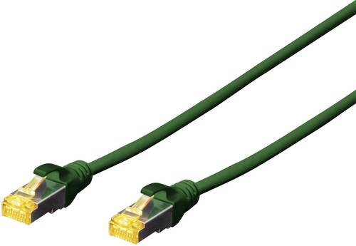 Digitus DK-1644-A-050/G RJ45 Netzwerkkabel, Patchkabel CAT 6a S/FTP 5.00m Grün Halogenfrei, verdril von Digitus