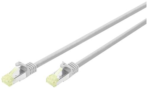 Digitus DK-1644-A-070CL RJ45 Netzwerkkabel, Patchkabel CAT 6a S/FTP 7.00m Grau Flammwidrig, Halogenf von Digitus