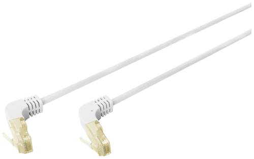 Digitus DK-1644-A-15090 RJ45 Netzwerkkabel, Patchkabel CAT 6a S/FTP 15.00m Grau 90° nach unten gewi von Digitus