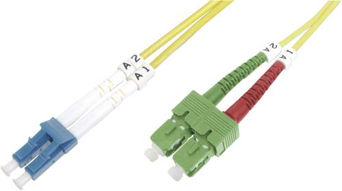 Digitus DK-292SCA3LC-01 Glasfaser LWL Anschlusskabel [1x SC/APC 8°-Stecker - 1x LC-Stecker] 9/125 � von Digitus