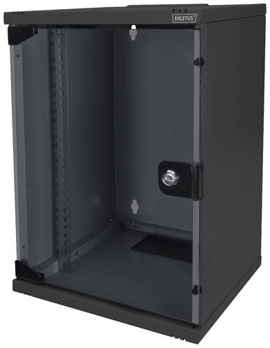 Digitus DN-10-SET-2-B 10 Zoll Netzwerkschrank 9 HE Schwarz (RAL 9005), Schwarz von Digitus
