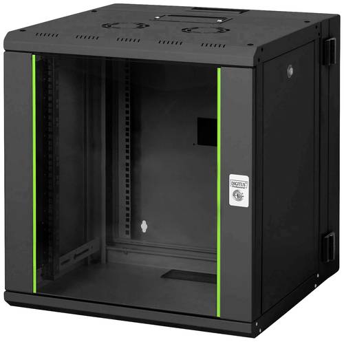 Digitus DN-19 12-U-3-SW 19 Zoll Wandgehäuse (B x H x T) 600 x 643 x 600mm 12 HE Schwarz, Schwarz (R von Digitus