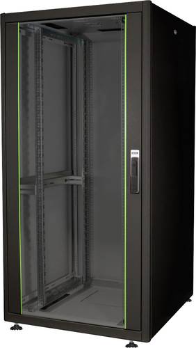 Digitus DN-19 32U-8/8-DB 19 Zoll Netzwerkschrank (B x H x T) 800 x 1590 x 800mm 32 HE Schwarz, Schwa von Digitus