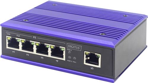 Digitus DN-650107 Industrial Ethernet Switch 10 / 100MBit/s IEEE 802.3af (12.95 W), IEEE 802.3at (25 von Digitus
