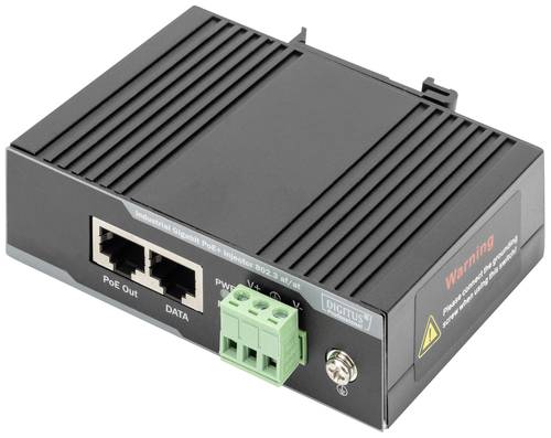 Digitus DN-651112 PoE Injektor 10 / 100 / 1000MBit/s IEEE 802.3af (12.95 W), IEEE 802.3at (25.5 W) von Digitus