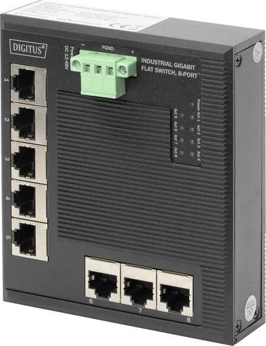 Digitus DN-651127 Industrial Ethernet Switch 8 Port 10 / 100 / 1000MBit/s von Digitus