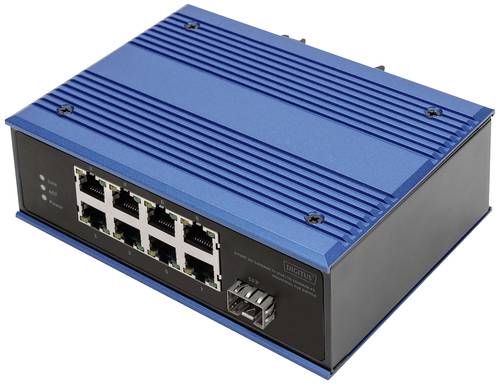 Digitus DN-651133 Industrial Ethernet Switch 8 + 1 Port 10 / 100MBit/s PoE-Funktion von Digitus