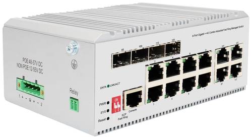 Digitus DN-651145 Industrial Ethernet Switch 8 + 4 Port 10 / 100 / 1000MBit/s von Digitus