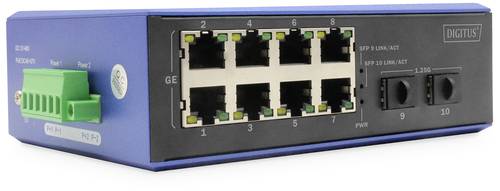 Digitus DN-651151 Industrial Ethernet Switch 8 + 2 Port 1 GBit/s von Digitus