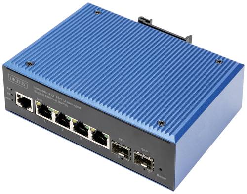 Digitus DN-651154 Industrial Ethernet Switch 4x2 Port 10 / 100 / 1000MBit/s von Digitus