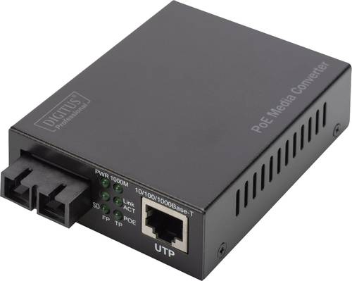 Digitus DN-82160 SC Duplex, IEEE 802.3z 1000BASE-LX, LAN 10/100/1000MBit/s Medienkonverter 10 / 100 von Digitus