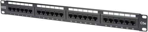 Digitus DN-91524U 24 Port Netzwerk-Patchpanel 483mm (19 ) CAT 5e 1 HE von Digitus