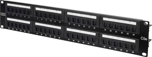 Digitus DN-91548U 48 Port Netzwerk-Patchpanel 483mm (19 ) CAT 5e 2 HE von Digitus