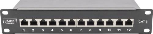 Digitus DN-91612S 12 Port Netzwerk-Patchpanel 254mm (10 ) CAT 6 1 HE von Digitus