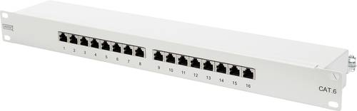 Digitus DN-91616S 16 Port Netzwerk-Patchpanel 483mm (19 ) CAT 6 1 HE von Digitus