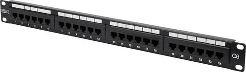 Digitus DN-91624U 24 Port Netzwerk-Patchpanel 483mm (19 ) CAT 6 1 HE von Digitus