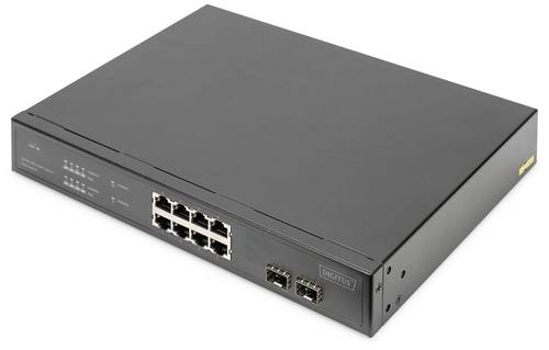 Digitus DN-95341-1 Netzwerk Switch 8 + 2 Port 1 GBit/s PoE-Funktion von Digitus