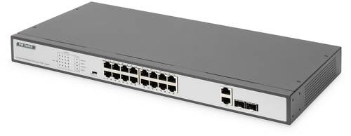 Digitus DN-95342-1 Netzwerk Switch 16 + 2 Port 10 / 100MBit/s PoE-Funktion von Digitus