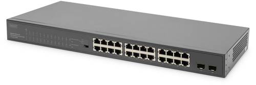 Digitus DN-95348-1 Netzwerk Switch 24 + 2 Port 1 GBit/s PoE-Funktion von Digitus