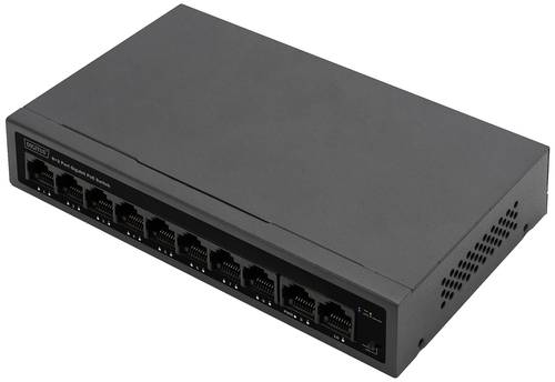 Digitus DN-95357 Netzwerk Switch 8 + 2 Port 10 / 100 / 1000MBit/s PoE-Funktion von Digitus