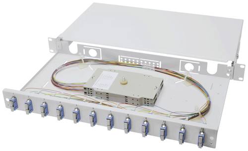 Digitus DN-96321/9 LWL-Patchpanel 12 Port SC Bestückt 1 HE von Digitus