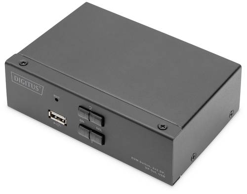 Digitus DS-12851 1+2 Port KVM-Umschalter Display-Port 3840 x 2160 Pixel von Digitus